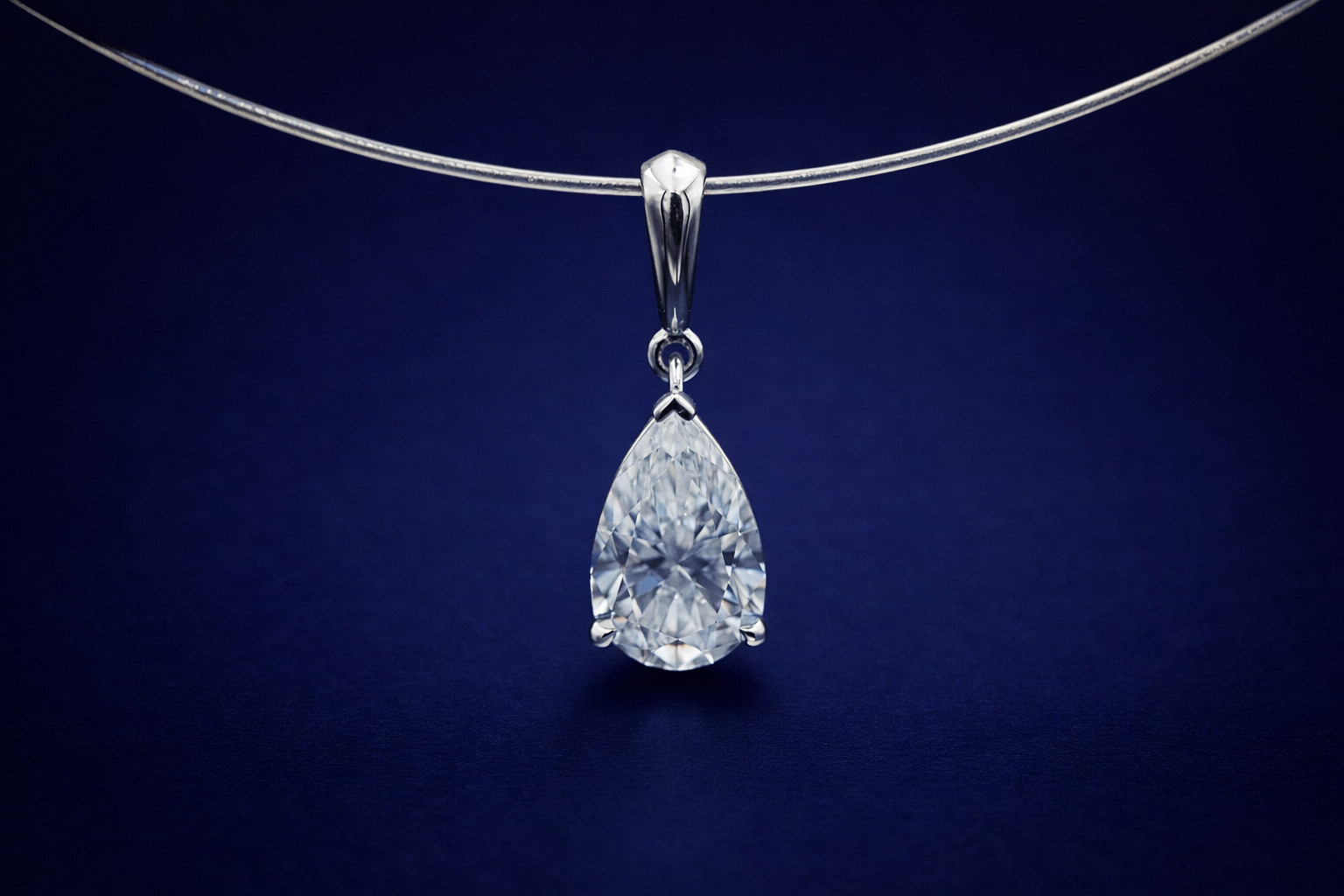 Pear Diamond Pendant